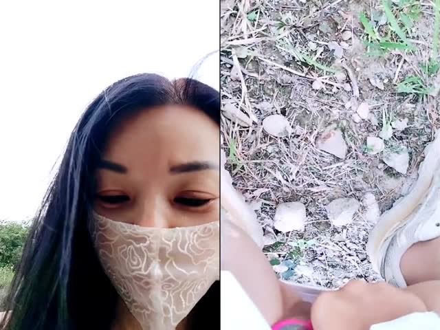 野外达人小少妇【户外小淫雪】